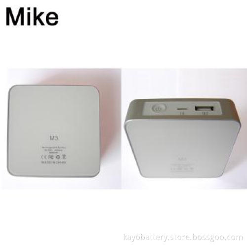 Power bank with 7800mAh, DC5V 1A, with charger, 5pcs connectors